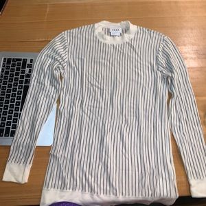 DKNY black and white striped top